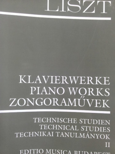 Liszt Ferenc: Technikai tanulmányok zongorára II. - Z12267 antikvár
