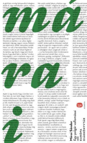 Márai Sándor: Egy polgár vallomásai könyv