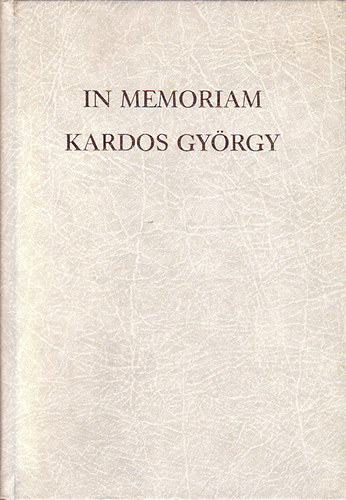 In memoriam Kardos György antikvár