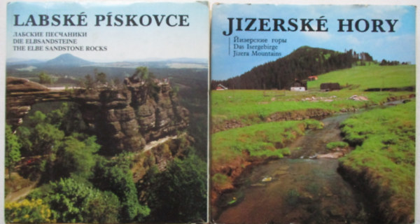 2 db Cseh útikönyv: Labské pískovce + Jizerské Hory antikvár