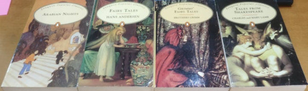 Charles and Mary Lamb, Hans Andersen, Brothers Grimm: Arabian Nights + Fairy Tales + Grimms' Fairy Tales + Tales from Shakespeare (4 kötet) antikvár