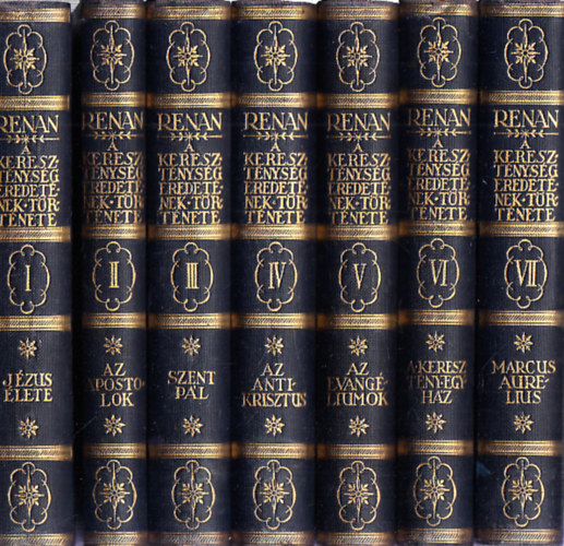 Renan Ernő: A kereszténység eredetének története I-VII. antikvár
