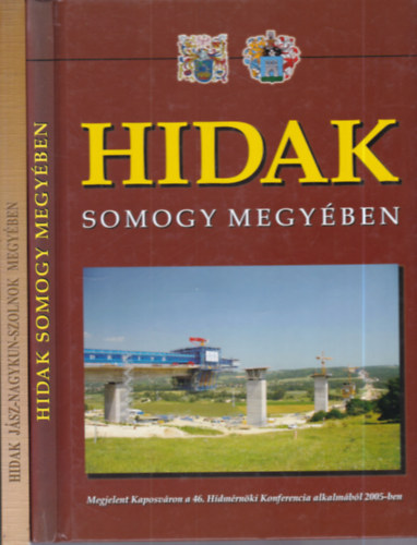 2 db. építészet (Hidak Somogy megyében + Hidak Jász-Nagykun-Szolnok megyében) antikvár