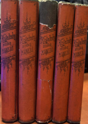 Kisfaludy Károly: Kisfaludy Károly minden munkái II-VI. kötet (1. kötet hiányzik) 1843. antikvár