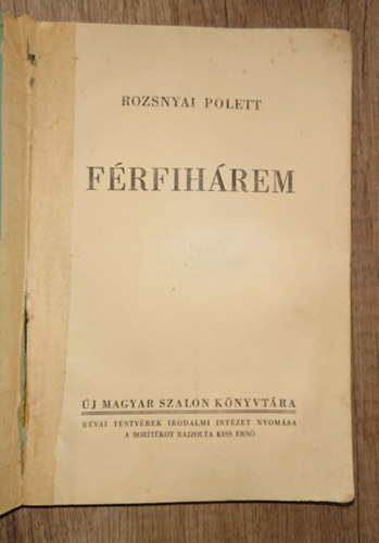 Rozsnyai Polett: Férfihárem antikvár