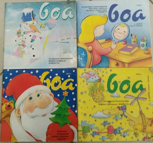 4 db BOA a játékok hosszú kígyója 1994/2, 3, 4, 1995/1- szórványszámok antikvár