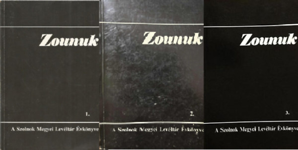 Botka János (szerk.): Zounuk 1-3. antikvár