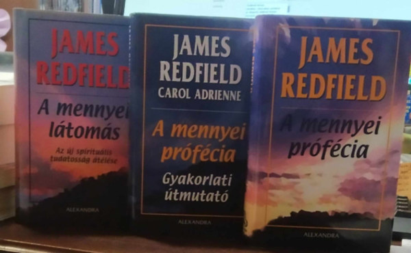 James Redfield, Carol Adrienne: 3 db ezoterikus mű: A mennyei prófécia+A mennyei prófécia-Gyakorlati útmutató+A mennyei látomás könyv