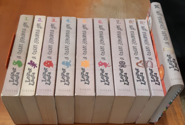 Leiner Laura: A Szent Johanna gimi sorozat 1-8. ( 9 kötetben) + A Szent Johanna gimi kalauz antikvár