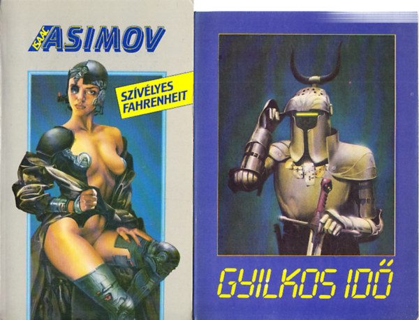 Asimov: 2db Sci-fi novelláskötet: Gyilkos idő + Szívélyes Fahrenheit antikvár
