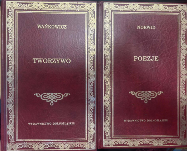 Melchior Wankowicz, Cyprian Norwid: Tworzywo (Anyag) + Poezje (Költészet) lengyel nyelven 2 mű antikvár