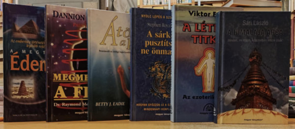 Sári László, Stephen Royal Jackson, Viktor Farkas, Betty J. Eadie, Dannion Brinkley, Paul Thomas: 6 db ezotéria: A Himalája arca; A létezés titkai; A megtalált édenkert; A sárkányt pusztítsd el, ne önmagadat; Átölelt a Fény; Megmentőm a fény antikvár