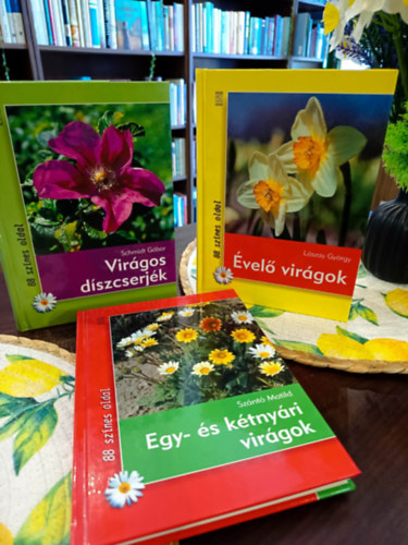 Lászay György, Dr. Schmidt Gábor: Kerti virágok könyvcsomag 3 darabos: Évelő virágok, Virágos díszcserjék, Egy- és kétnyári virágok antikvár