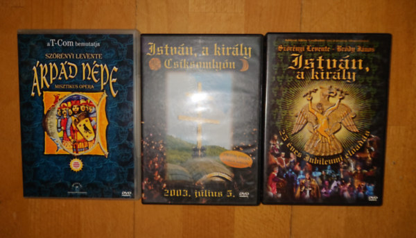 Szörényi Levente, Szörényi Levente, Bródy János: 3 Szörényi-rockopera  DVD-n: Árpád népe, István, a király, István, a király Csíksomylón antikvár