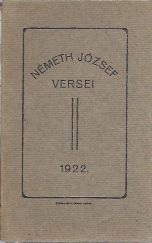 Németh József: Németh József versei (Dedikált!) antikvár