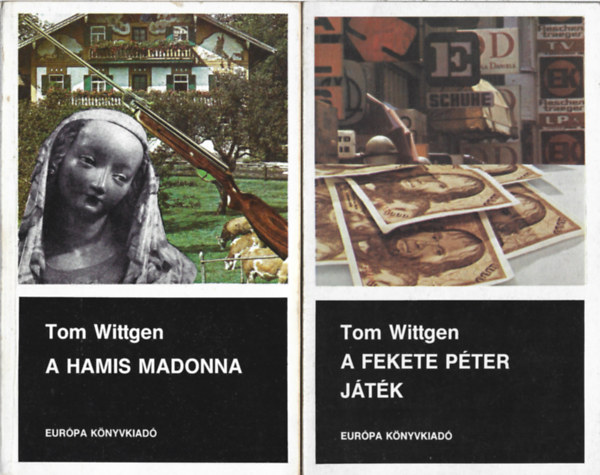 Tom Wittgen: 2 db könyv, A hamis Madonna, A Fekete Péter játék antikvár