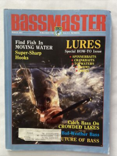 Bassmaster Magazine March 1987. antikvár