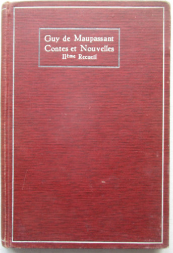 Guy De Maupassant: Contes et nouvelles antikvár