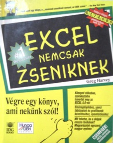 Greg Harvey: Excel nemcsak zseniknek antikvár