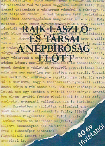Rajk László és társai a népbíróság előtt (40 év távlatából) antikvár