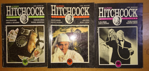 Loren d. Estleman, H. Russell Wakefield, Prosper Merimée, Linda Evans, Mérimée-Hitchcock-Evans-Tappon: 3 db Alfred Hitchcock Mystery Magazin: 1993/március + + 1993/április + 1993/május antikvár