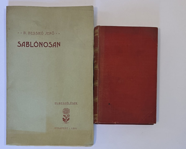 B. Besskó Jenő: Tanítók zsebnaptára az 1897-es évre. Saját naplószerű bejegyzéseivel a teljes évre. + Sablónosa c. elbeszélések kötete. antikvár