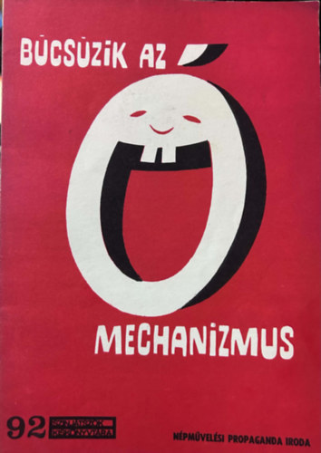 ismeretlen: Búcsúzik az Ó-mechanizmus - kabaré-műsorfüzet antikvár