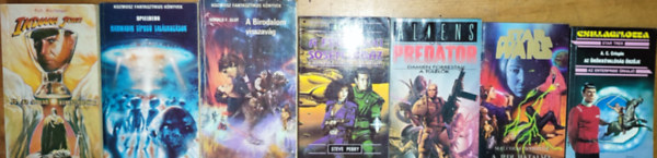 Steven Spielberg, Donald F. Glut, Steve Perry, Damien Forrestal, Malcolm Webster, A. C. Crispin: 7db sci-fi regény - Steven Spielberg-Harmadik típusú találkozások, Donald F. Glut-A Birodalom visszavág, Steve Perry-A férfi, aki sohasem hibáz, Damien Forrestal-Aliens vs Predator, Malcolm Webster-A jedi hatalma, stb. (a többi író és cím a leírásban) antikvár