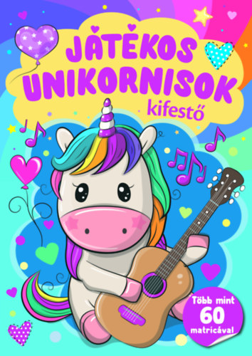 Játékos unikornisok kifestő akciós termékkép 1