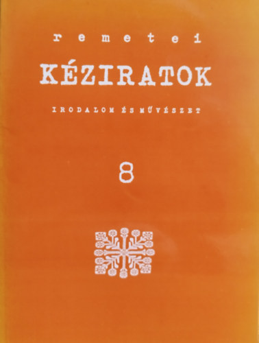 Remetei kéziratok 8. antikvár