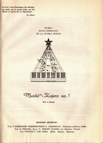 Muzilo estas esperanto en la Muzika mondo antikvár