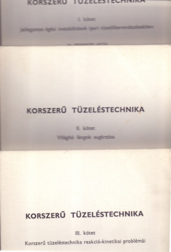 Korszerű tüzeléstechnika I.-II.-III. kötet antikvár