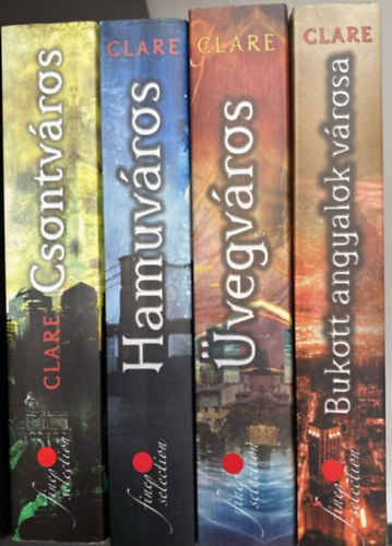 Cassandra Clare: A végzet ereklyéi I-IV. ( Csontváros + Hamuváros + Üvegváros + Bukott angyalok városa) antikvár