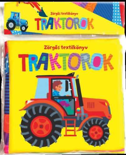 Zörgős textilkönyv - Traktorok akciós termékkép 1