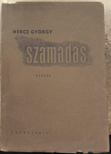 Hercz György: Számadás antikvár