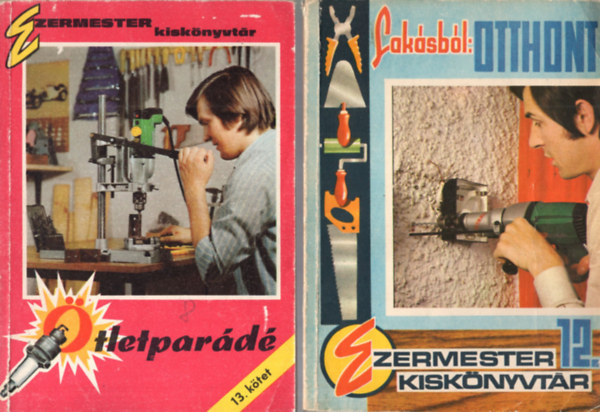 4 db barkácskönyv: Lakásból otthont, Ötletparádé, Új készítmények módszerek anyagok, Caládi ház hétvégi ház. antikvár