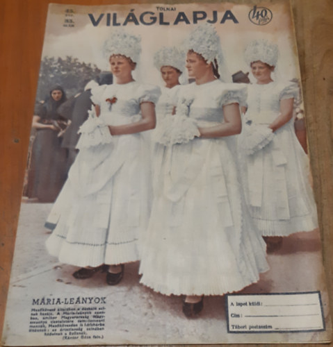 Tolnai Világlapja 45. évfolyam (1943) 35. szám antikvár