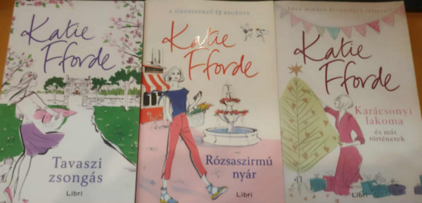 Katie Fforde: 3 db Katie Fforde: Tavaszi zsongás + Rózsaszirmú nyár + Karácsonyi lakoma és más történetek antikvár
