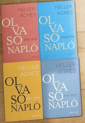 Heller Ágnes: 4db Heller Ágnes olvasónapló - Olvasónapló 2012-2013, Olvasónapló 2013-2014, Olvasónapló 2015-2016, Olvasónapló 2016-2017 antikvár