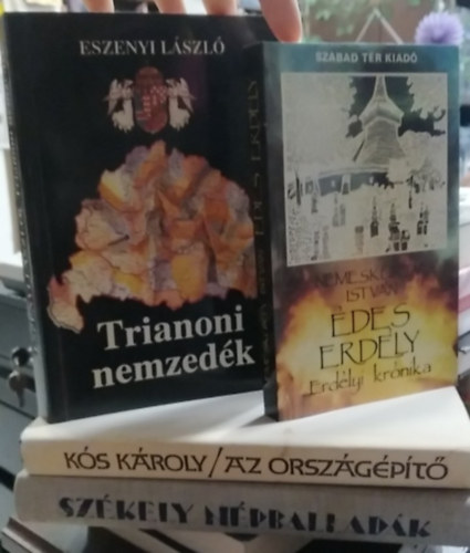 Ortutay Gyula (szerk.), Kós Károly, Eszenyi László, Nemeskürty István: 4 db-os könyvcsomag: Székely népballadák+ Az országépítő+ Trianoni nemzedék+ Édes Erdély - Erdélyi krónika antikvár