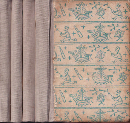 Jonathan Swift: Gulliver utazásai I-IV. (teljes mű, képekkel) (törpekönyvek) antikvár