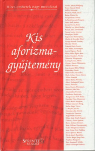 Kurucz-Dávid: Kis aforizmagyűjtemény antikvár