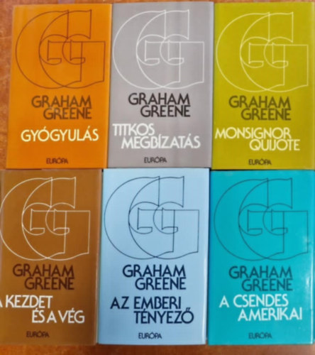 Graham Green: 6db Graham Green:Az emberi tényező,Monsignor Quijote,A csendes amerikai,Gyógyulás,titkos megbízatás,A kezdet és vég antikvár