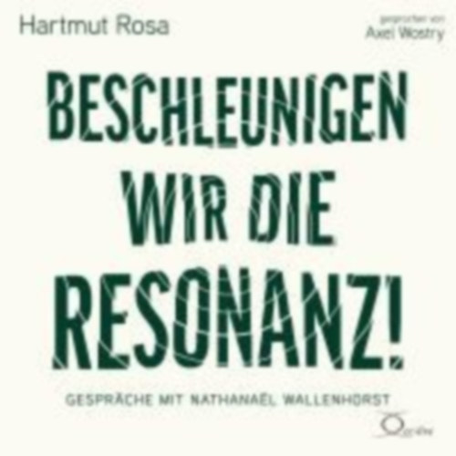 Rosa, Hartmut: Beschleunigen wir die Resonanz! idegen