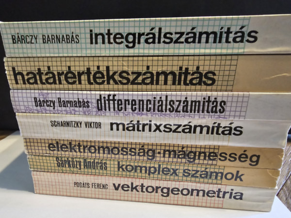 Pogáts Ferenc, Sárközy András, Sas Elemér-Skrapits Lajos, Scharnitzky Viktor (szerk.), Bárczy Barnabás, Urbán János: Bolyai sorozat 7 kötete antikvár