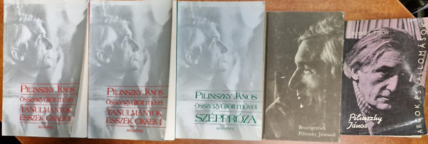 Pilinszky János: 5db Pilinszky János:Összegyűjtött művei T anulmányok,esszék,cikkek I-II,Széppróza,Beszélgetések Pilinszky Jánossal, antikvár