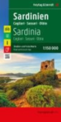 Sardinien, Straßen- und Freizeitkarte 1:150.000, freytag & berndt idegen