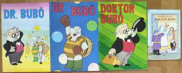 Romhányi József: 3db Doktor Bubó képeskönyv + ajándék könyv - Dr. Bubó I-III. + Doktor Bubó antikvár