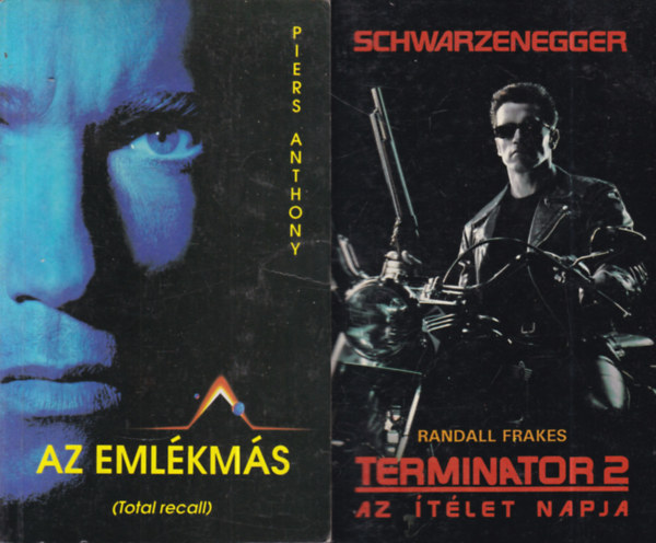 Piers Anthony, Randall Frakes: 2 db. Schwarzenegger filmkönyv (Az emlékmás + Terminator 2.- Az ítélet napja) antikvár