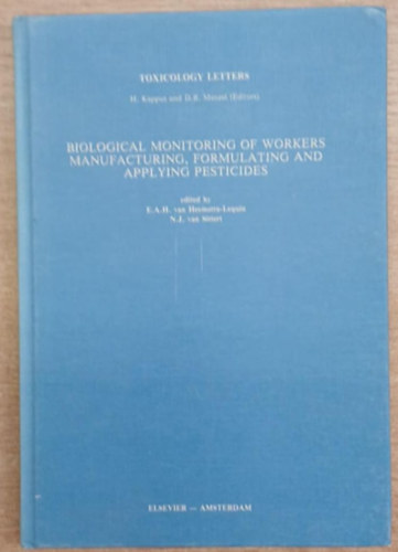 Toxicology letters - An International journal for the Rapid Publication of Short Reports on Biochemical Mechanisms of Mammalian Toxicity antikvár